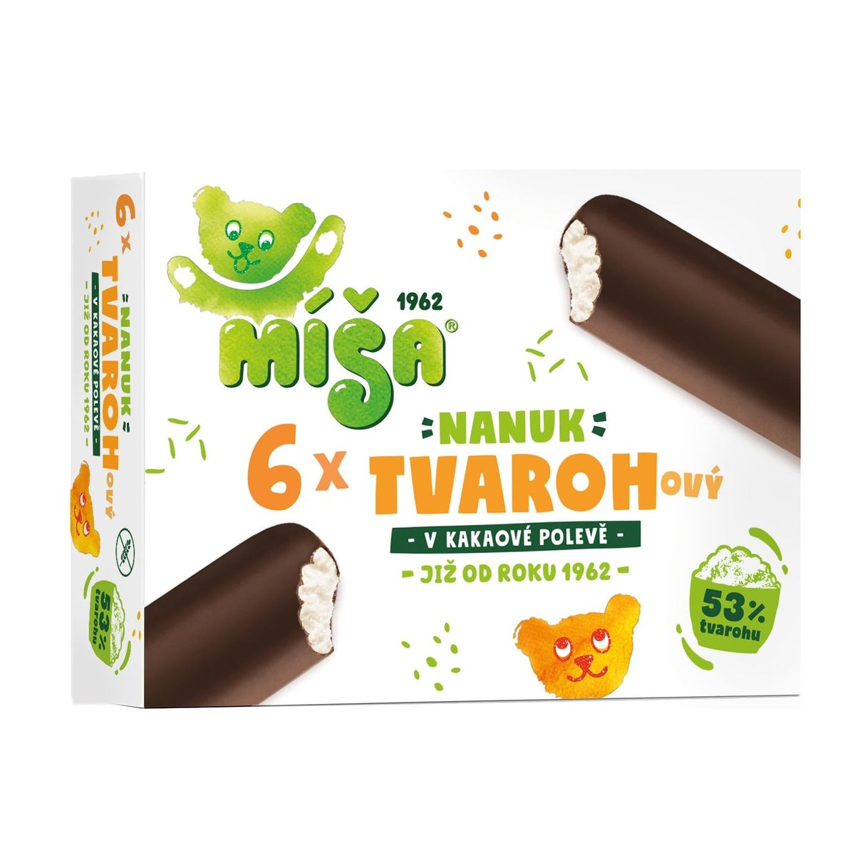 Míša Multipack tvarohových nanuků (6×45 ml)