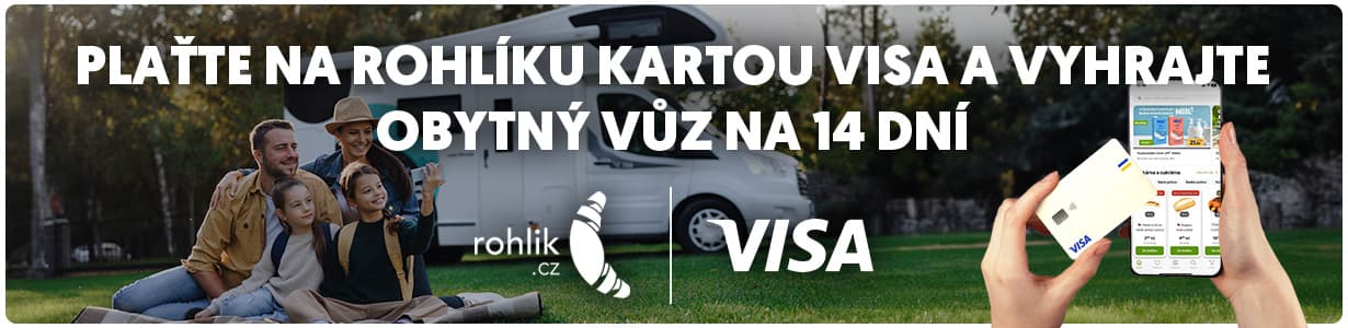 Plaťte kartou Visa a vyhrajte obytný vůz na 14 dní